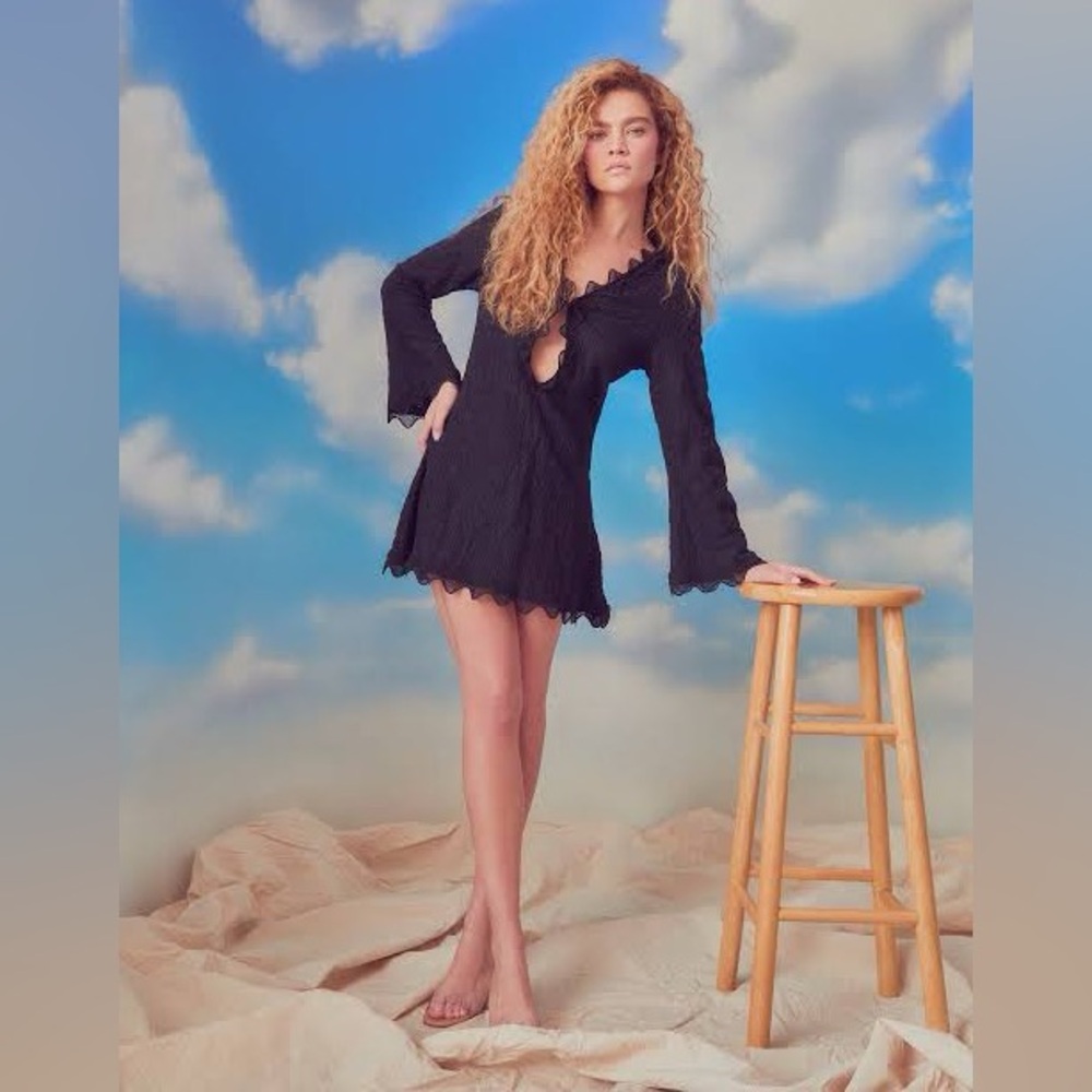 NWT Waimari Lava Mini Dress XS Black